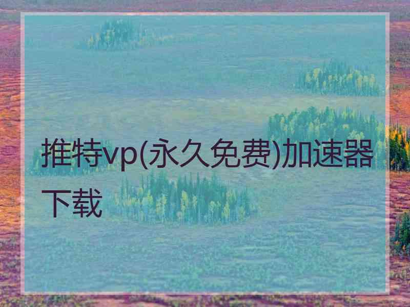 推特vp(永久免费)加速器下载