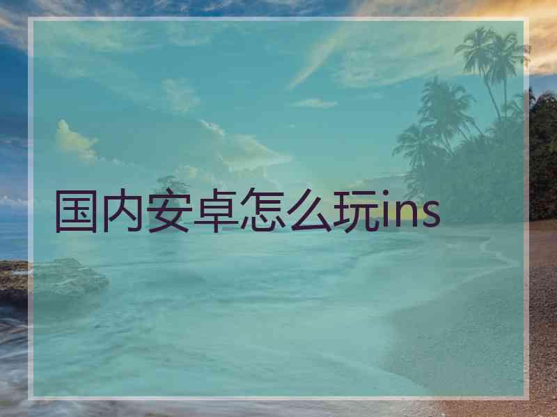 国内安卓怎么玩ins