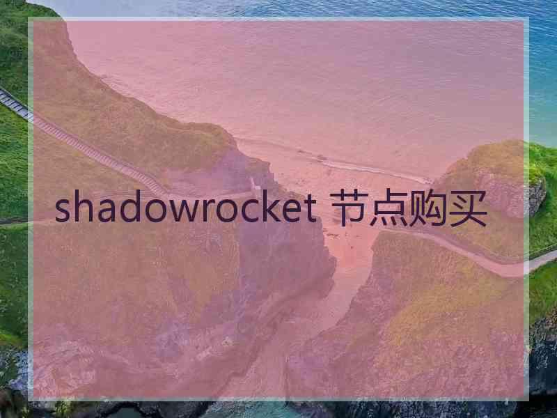 shadowrocket 节点购买