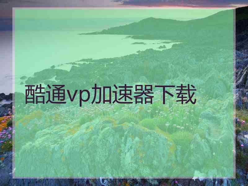 酷通vp加速器下载