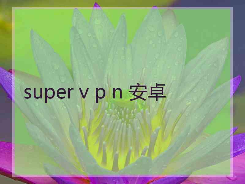 super v p n 安卓